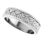 Woven-Design Flat Band