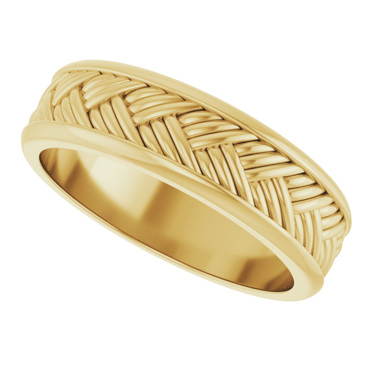 Woven-Design Flat Band