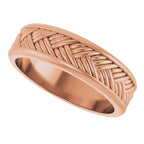 Woven-Design Flat Band