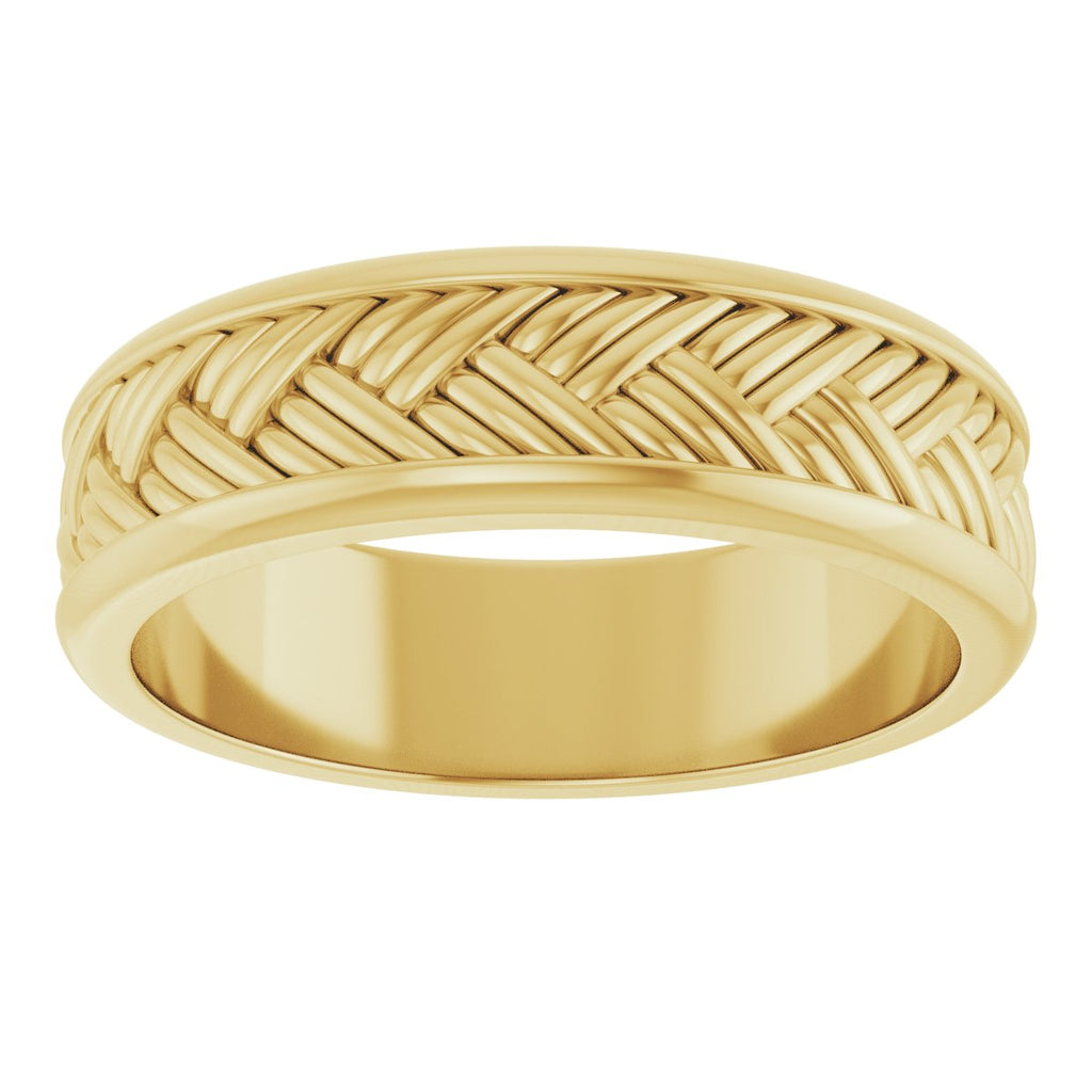 Woven-Design Flat Band