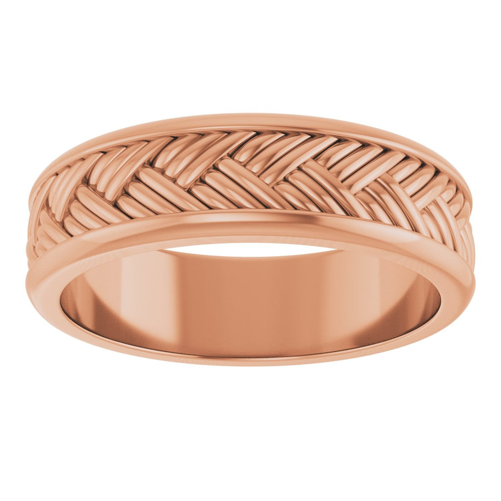 Woven-Design Flat Band