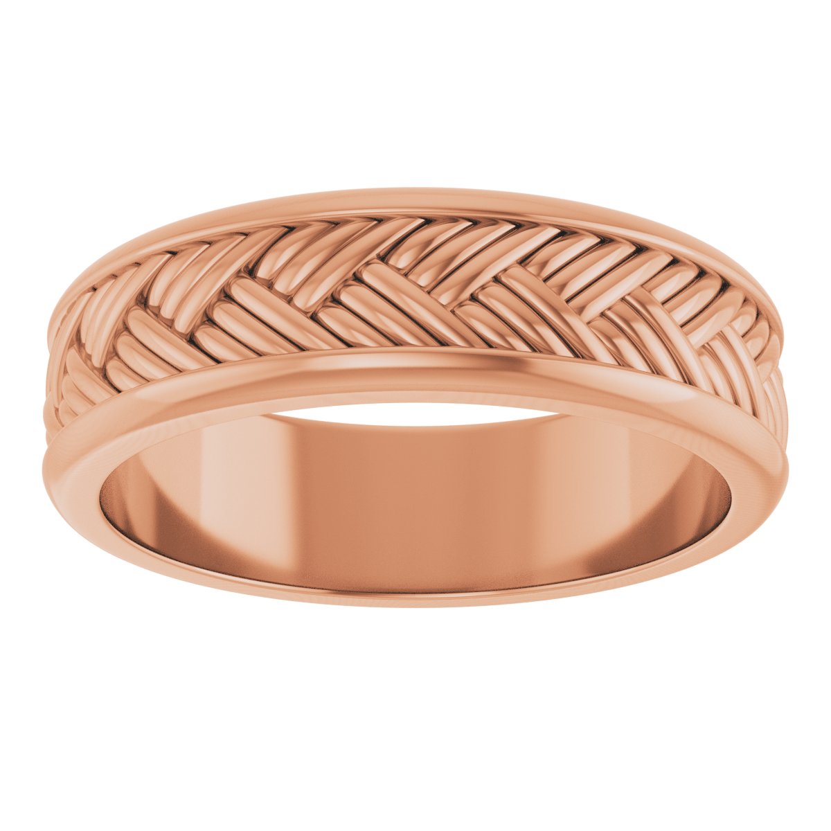 Woven-Design Flat Band