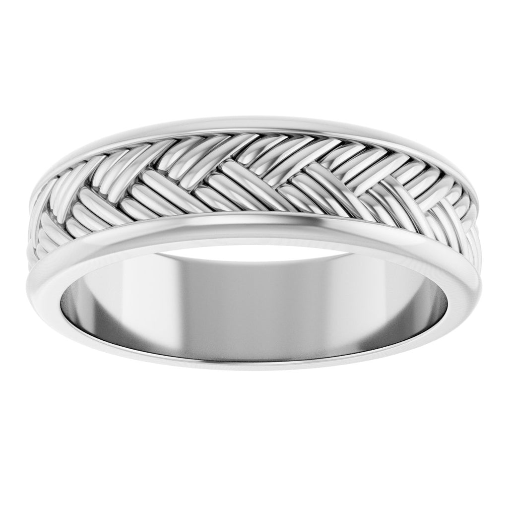 Woven-Design Flat Band