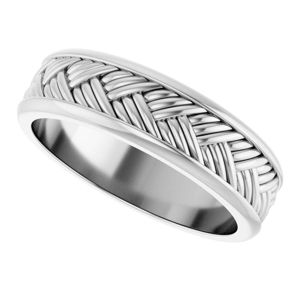 Woven-Design Flat Band