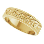 Woven-Design Flat Band
