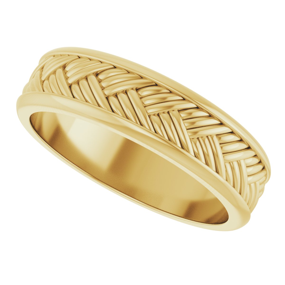 Woven-Design Flat Band