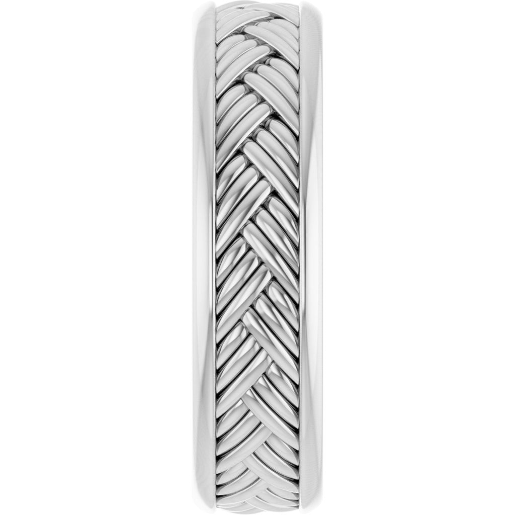 Woven-Design Flat Band