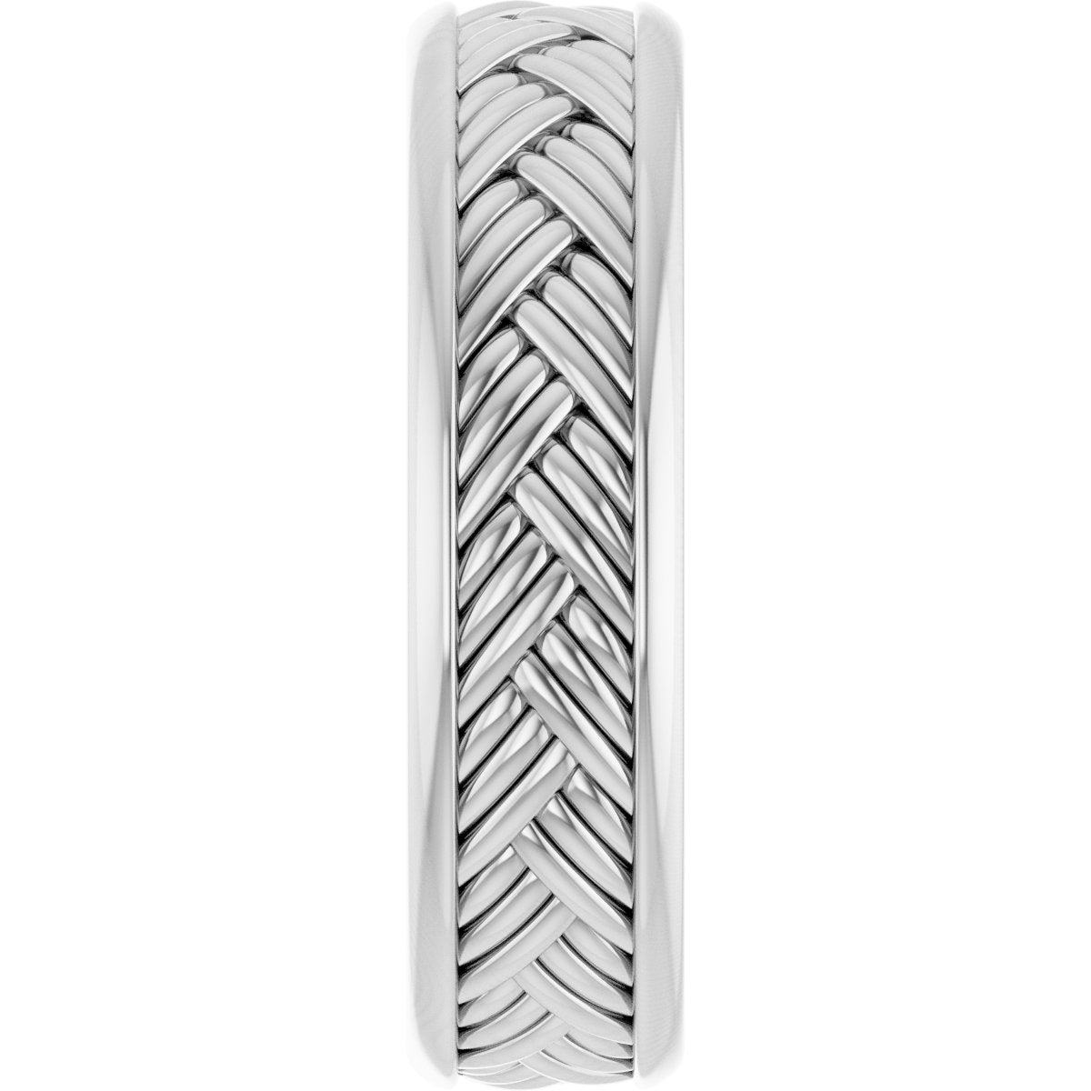 Woven-Design Flat Band