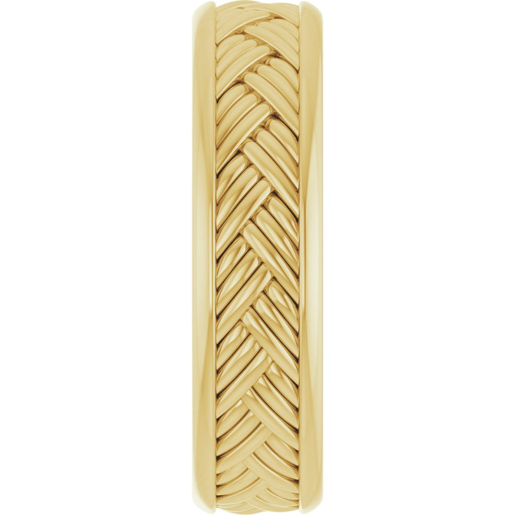 Woven-Design Flat Band