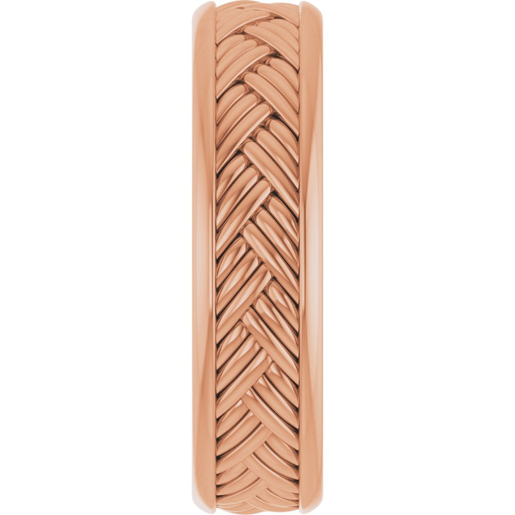 Woven-Design Flat Band