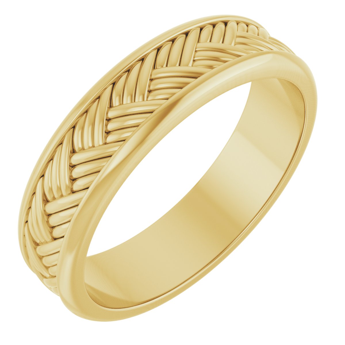 Woven-Design Flat Band