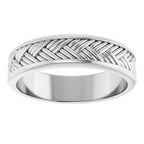 Woven-Design Flat Band
