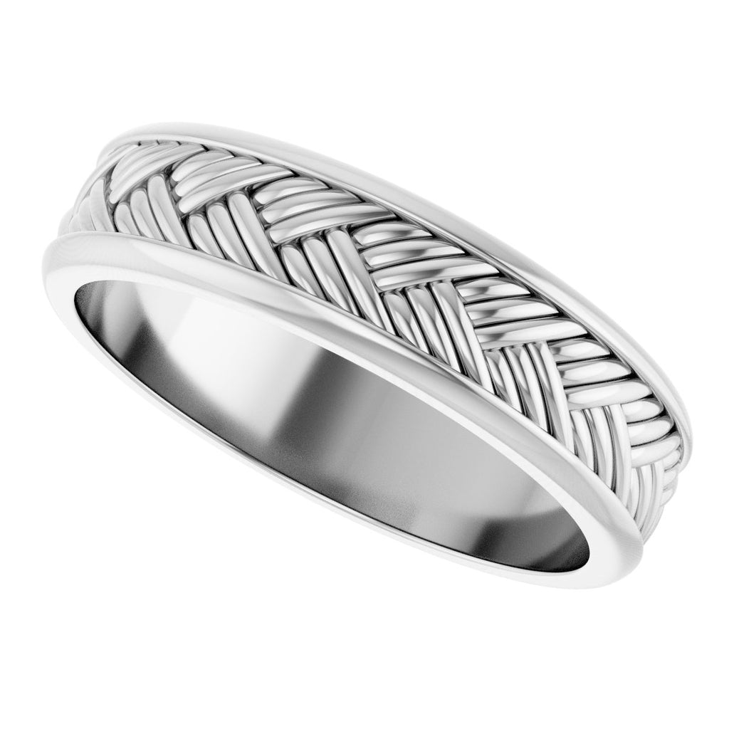 Woven-Design Flat Band