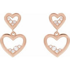 Accented Heart Earrings