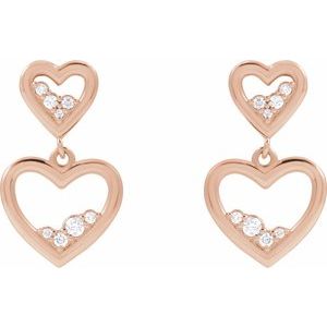 Accented Heart Earrings