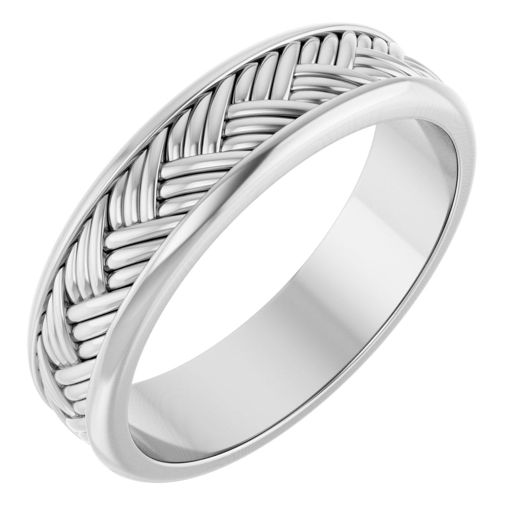 Woven-Design Flat Band