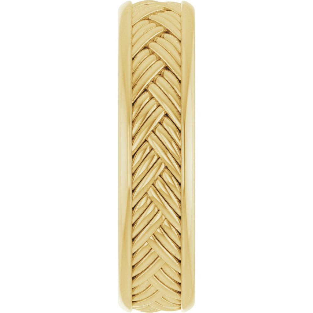Woven-Design Flat Band