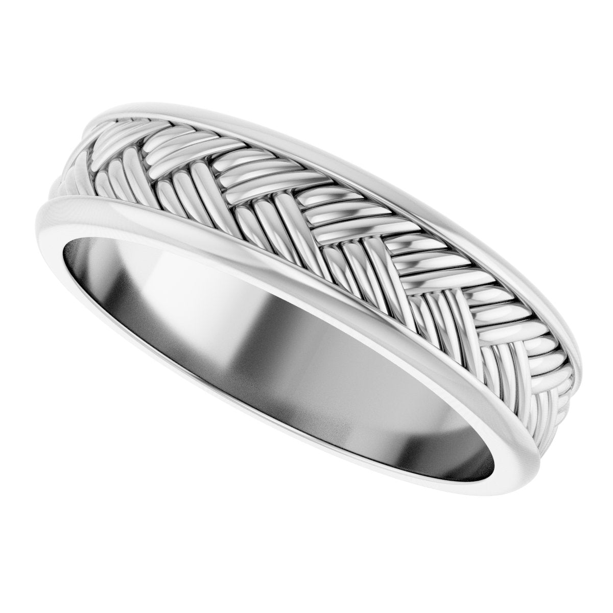 Woven-Design Flat Band