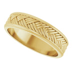 Woven-Design Flat Band