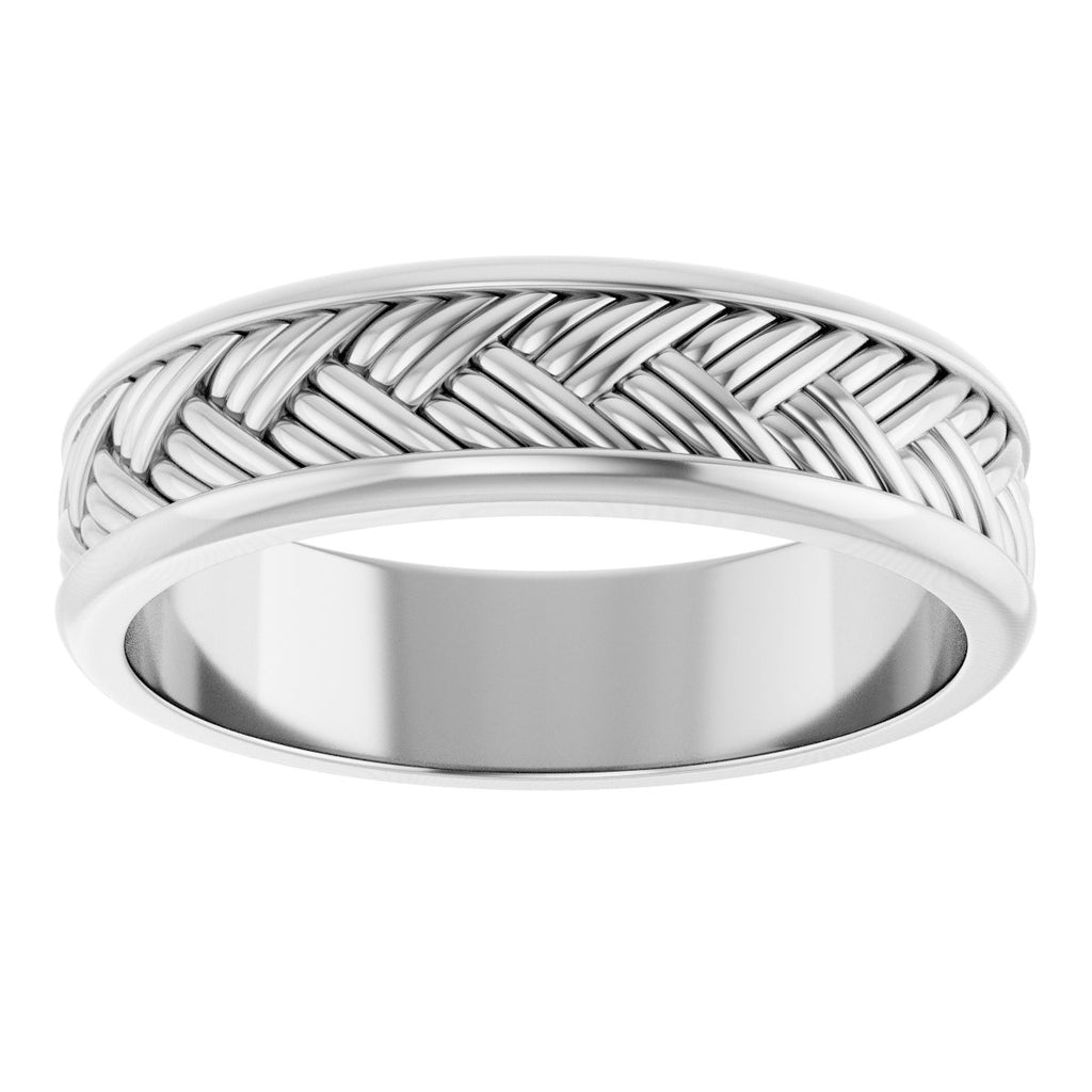 Woven-Design Flat Band
