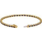 Bezel-Set Line Bracelet