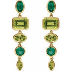 Multi-Stone Dangle Earrings