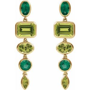 Multi-Stone Dangle Earrings