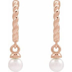 Pearl Hoop Earrings