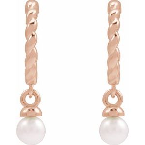 Pearl Hoop Earrings