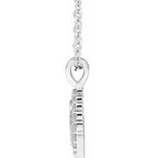 Engravable Accented Necklace or Pendant