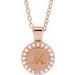Engravable Accented Necklace or Pendant