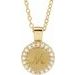 Engravable Accented Necklace or Pendant