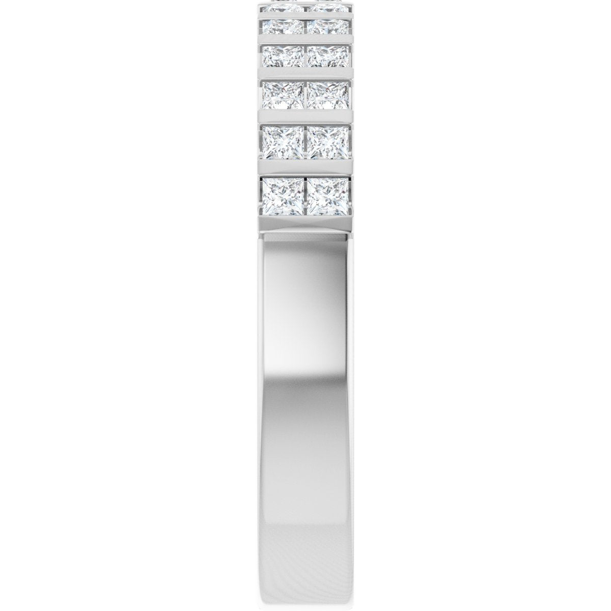 Channel-Set Double Row Anniversary Band