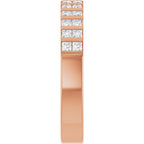 Channel-Set Double Row Anniversary Band