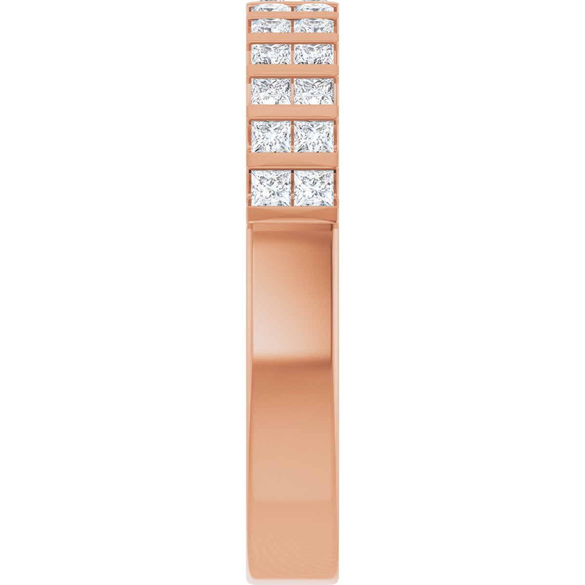 Channel-Set Double Row Anniversary Band