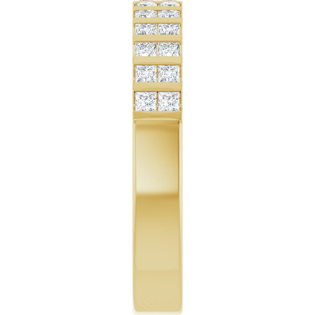 Channel-Set Double Row Anniversary Band
