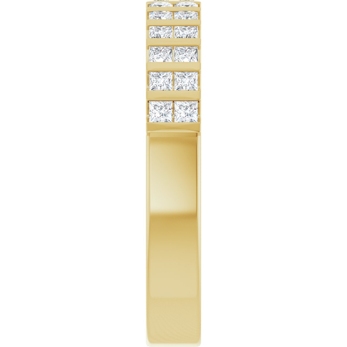Channel-Set Double Row Anniversary Band