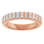Channel-Set Double Row Anniversary Band