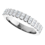 Channel-Set Double Row Anniversary Band