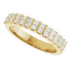 Channel-Set Double Row Anniversary Band