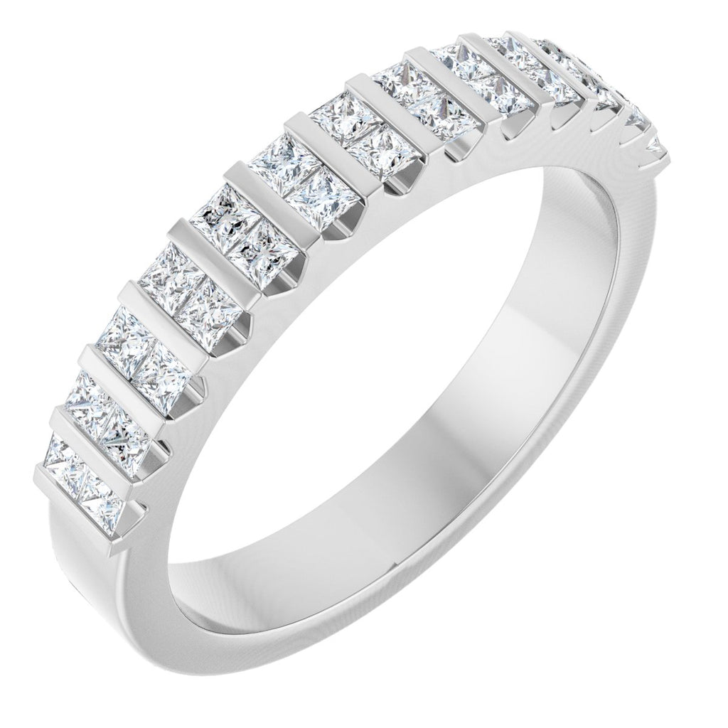 Channel-Set Double Row Anniversary Band