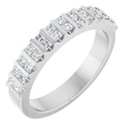 Channel-Set Double Row Anniversary Band