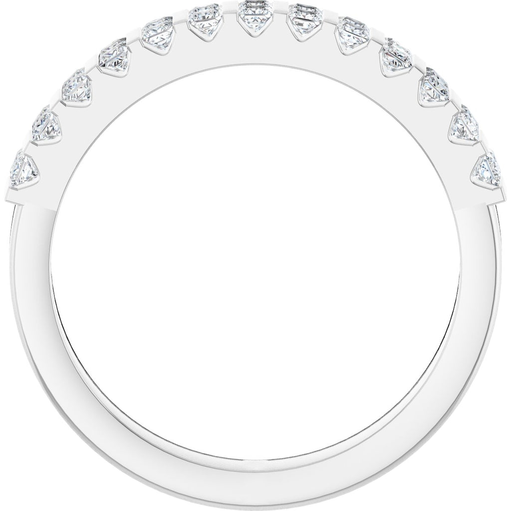 Channel-Set Double Row Anniversary Band