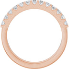 Channel-Set Double Row Anniversary Band