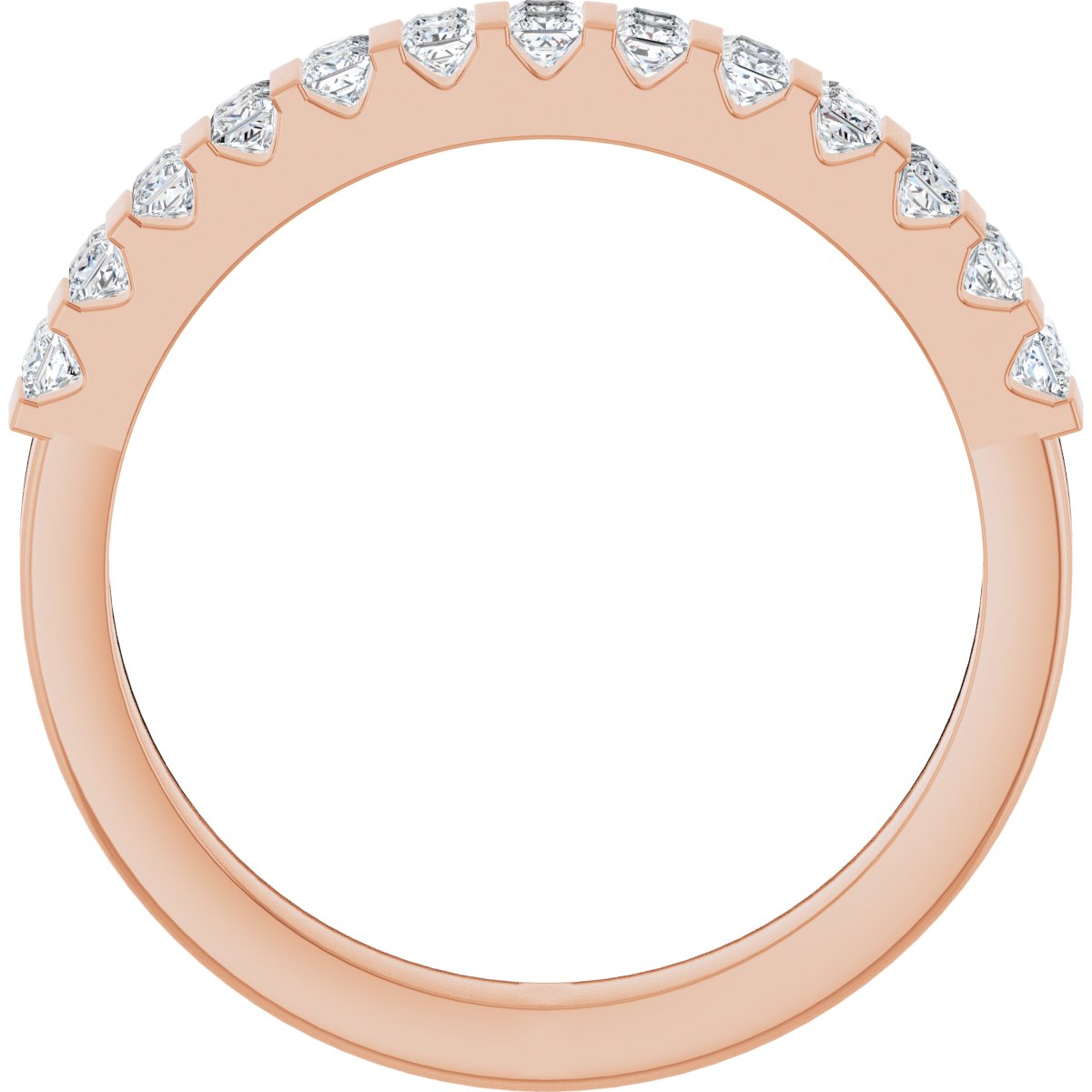 Channel-Set Double Row Anniversary Band