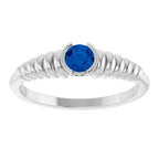 Half-Bezel Solitaire Ring