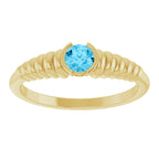 Half-Bezel Solitaire Ring