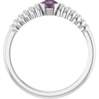 Half-Bezel Solitaire Ring