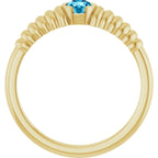 Half-Bezel Solitaire Ring