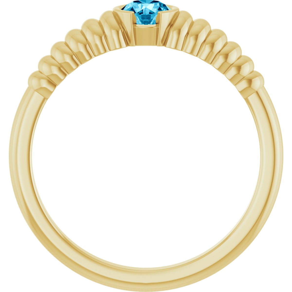 Half-Bezel Solitaire Ring